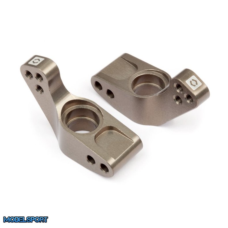 HPI 108021 Aluminum Rear Hub Carrier Set 0 Deg/Hard Anodize