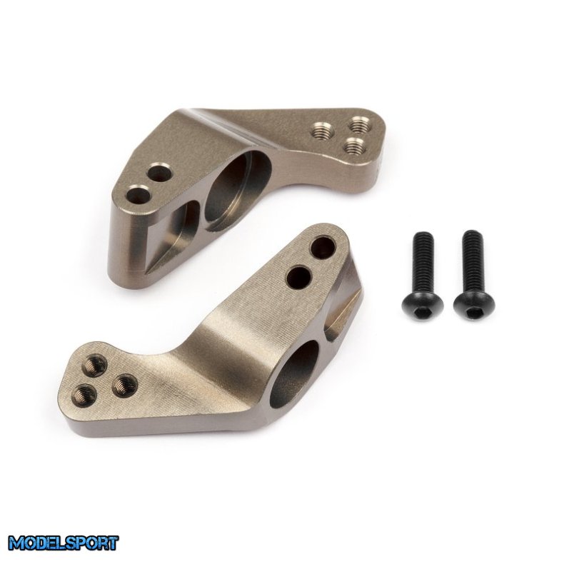HPI 108021 Aluminum Rear Hub Carrier Set 0 Deg/Hard Anodize