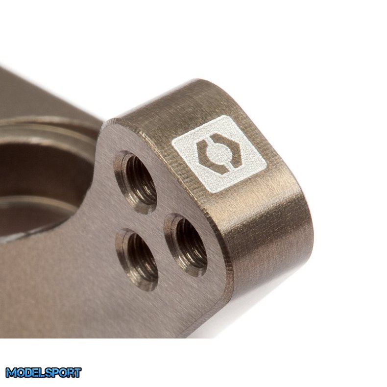 HPI 108021 Aluminum Rear Hub Carrier Set 0 Deg/Hard Anodize