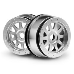 HPI 108321 Tr-10 Glue-Lock Wheel Matte Chrome 120X60mm