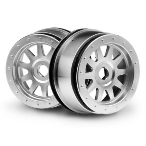 HPI 108321 Tr-10 Glue-Lock Wheel Matte Chrome 120X60mm