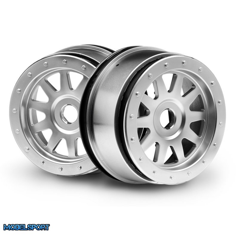 HPI 108321 Tr-10 Glue-Lock Wheel Matte Chrome 120X60mm