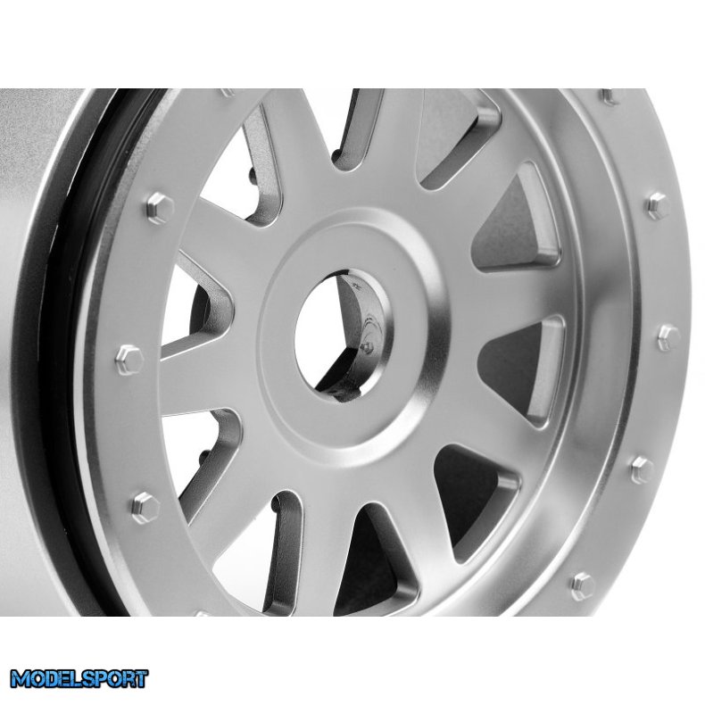 HPI 108321 Tr-10 Glue-Lock Wheel Matte Chrome 120X60mm
