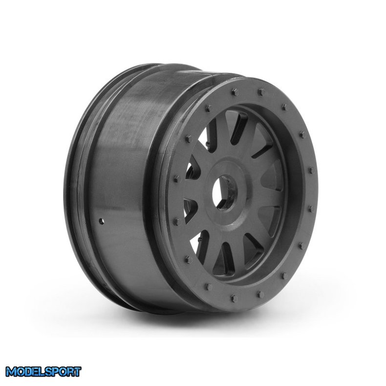 HPI 108323 Tr-10 Glue-Lock Wheel Gunmetal (120X60mm/2Pcs)