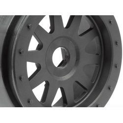 HPI 108323 Tr-10 Glue-Lock Wheel Gunmetal (120X60mm/2Pcs)