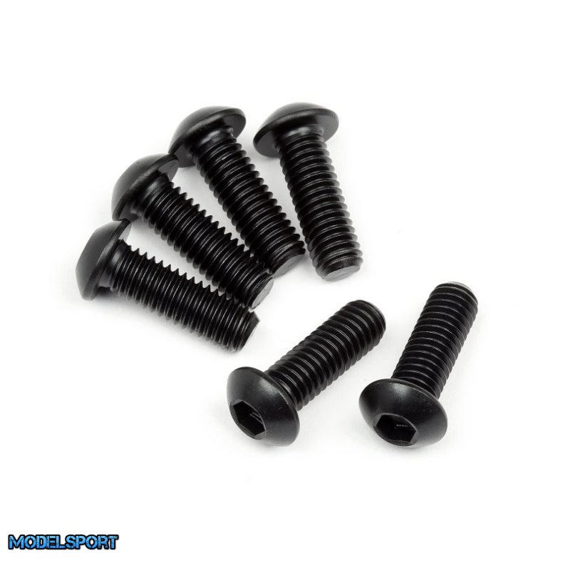 HPI 108709 Button Head Screw M6X18mm (Hex Socket) (6Pcs)