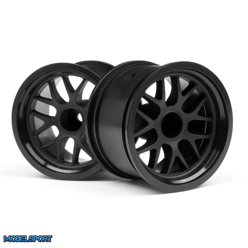 HPI 109155 BBS Spoke Wheel 48X34mm Black (14mm Offset/2pcs)