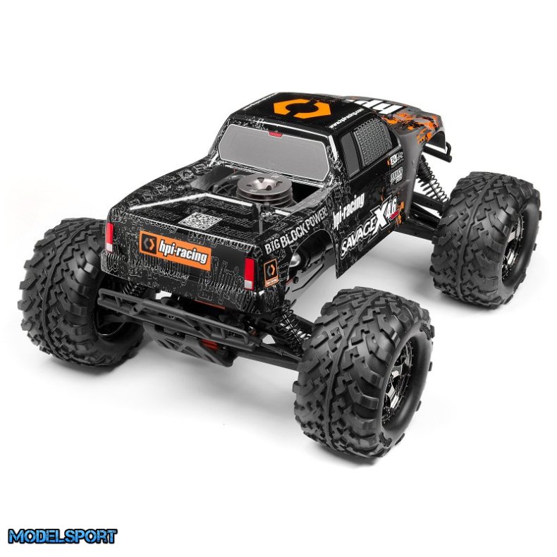 HPI 109883 Nitro Gt-3 Truck Painted Body (Silver/Black)