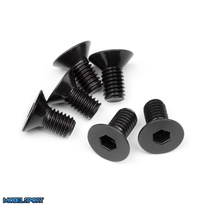 HPI 109919 Flat Head Screw M6X12mm (Hex Socket/6Pcs)