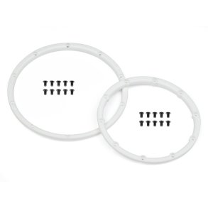 HPI 110545 Wheel Bead Lock Rings (White/For 2 Wheels)