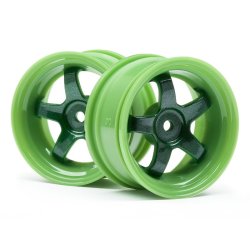 HPI 111090 Work Meister S1 Wheel Green (3mm Offset/2Pcs)