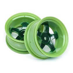 HPI 111100 Work Meister S1 Wheel Green (9mm Offset/2Pcs)