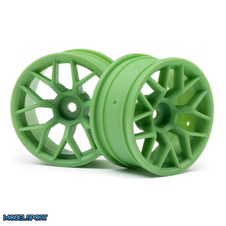 HPI 112811 RTR Wheel 26mm Green (6mm Offset/2Pcs)