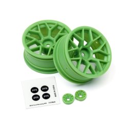 HPI 112811 RTR Wheel 26mm Green (6mm Offset/2Pcs)