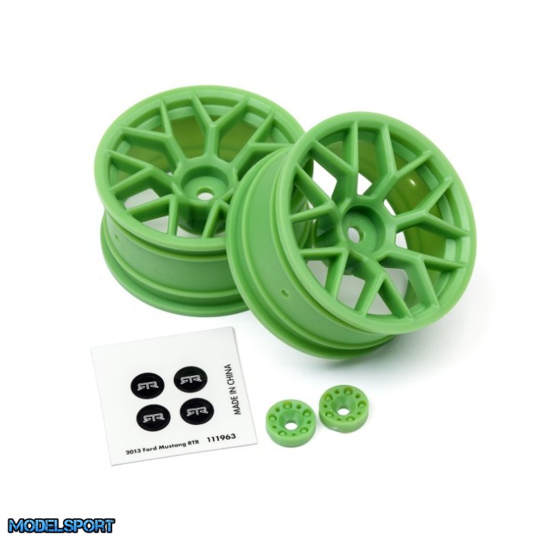 HPI 112811 RTR Wheel 26mm Green (6mm Offset/2Pcs)