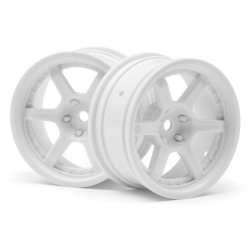 HPI 112813 Hre C106 Wheel 26mm White (6mm Offset/2Pcs)