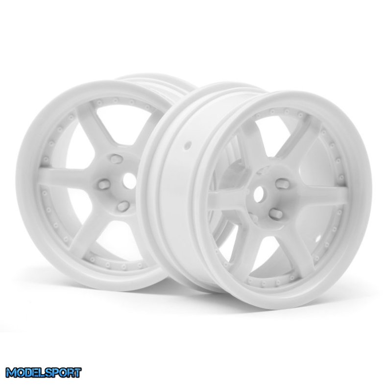 HPI 112813 Hre C106 Wheel 26mm White (6mm Offset/2Pcs)