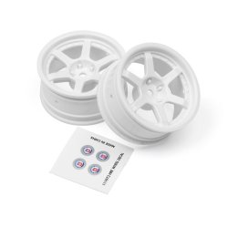 HPI 112813 Hre C106 Wheel 26mm White (6mm Offset/2Pcs)
