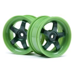 HPI 113095 Work Meister S1 Wheel Green 26mm (0mm Os/2Pcs)
