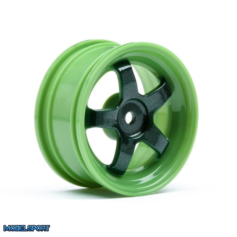 HPI 113095 Work Meister S1 Wheel Green 26mm (0mm Os/2Pcs)