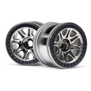 HPI 113336 Split 8 Truck Wheel (Chrome/2Pcs)
