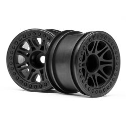 HPI 113337 Split 8 Truck Wheel (Black/2Pcs)