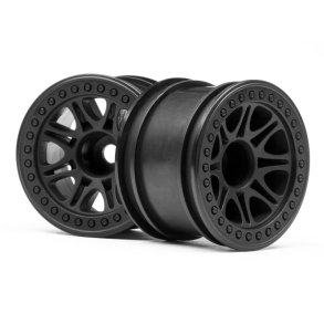 HPI 113337 Split 8 Truck Wheel (Black/2Pcs)
