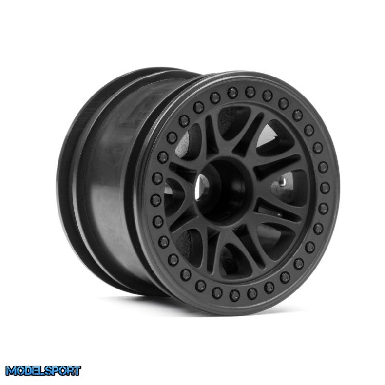HPI 113337 Split 8 Truck Wheel (Black/2Pcs)