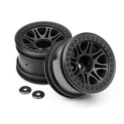 HPI 113337 Split 8 Truck Wheel (Black/2Pcs)