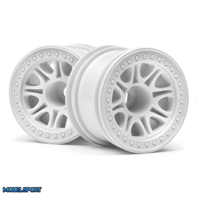 HPI 113339 Split 8 Truck Wheel (White/2Pcs)