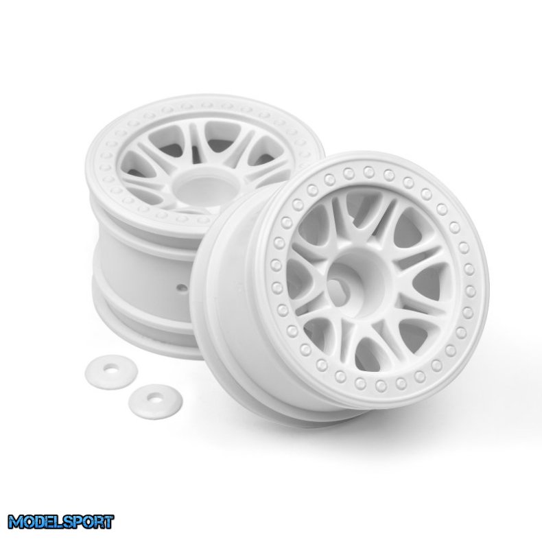HPI 113339 Split 8 Truck Wheel (White/2Pcs)