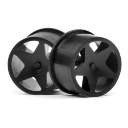 HPI 114276 Q32 Super Star Wheel Set F/R Blk/18X10/18X14/4Pcs