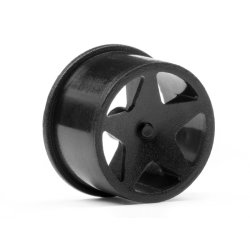 HPI 114276 Q32 Super Star Wheel Set F/R Blk/18X10/18X14/4Pcs