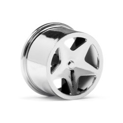 HPI 114279 Q32 Super Star Wheel Set F/R Chrome18X10/18X14/ X4