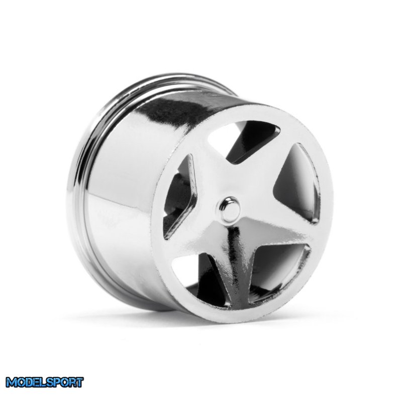 HPI 114279 Q32 Super Star Wheel Set F/R Chrome18X10/18X14/ X4