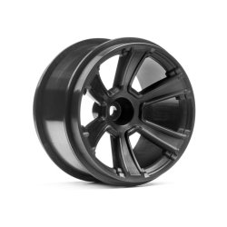 HPI 115327 6-Shot Mt Wheel (Black/2Pcs)