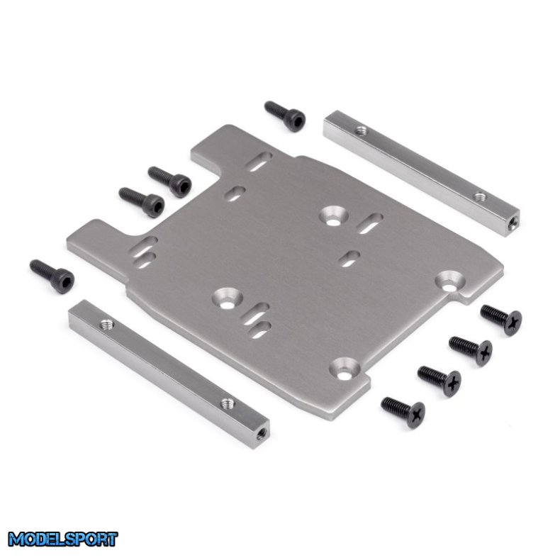 HPI 115354 Motor Plate (Gray/4mm)