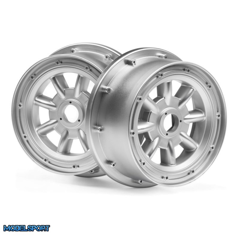 HPI 115765 Ml-8 Wheel Silver front (120X60mm/2Pcs)