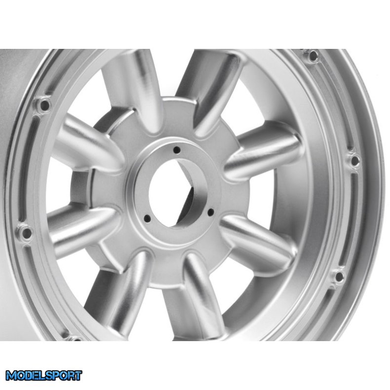 HPI 115765 Ml-8 Wheel Silver front (120X60mm/2Pcs)