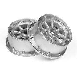 HPI 115765 Ml-8 Wheel Silver front (120X60mm/2Pcs)