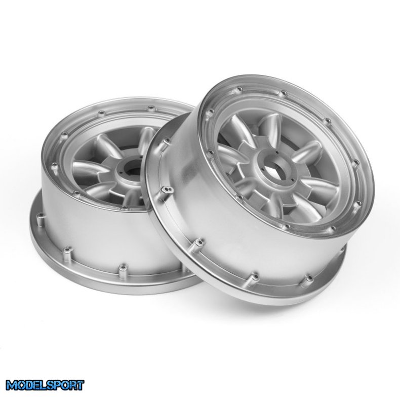 HPI 115765 Ml-8 Wheel Silver front (120X60mm/2Pcs)