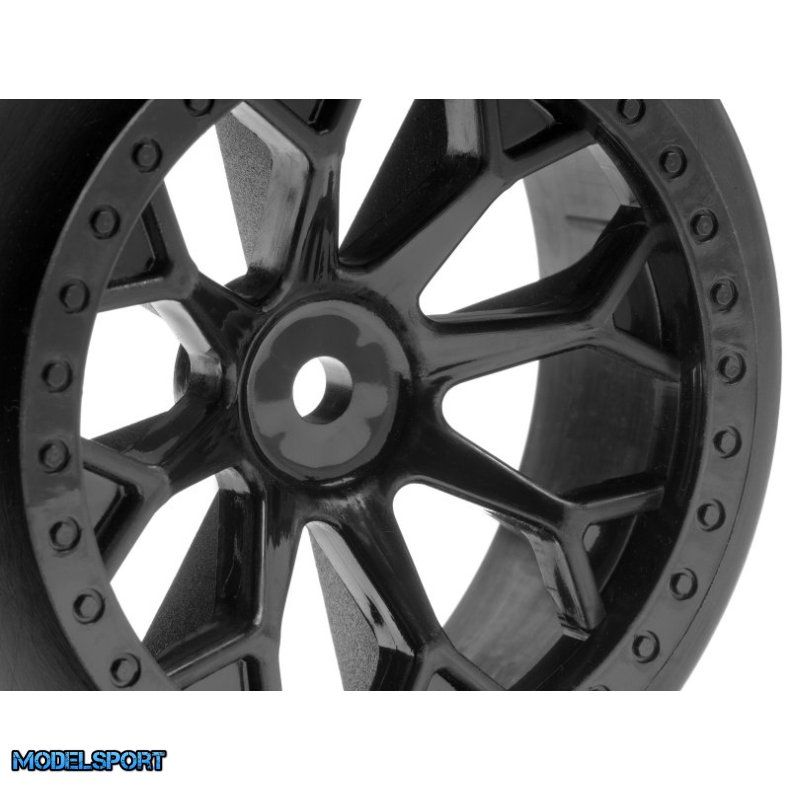 HPI 116521 8-Shot Sc Wheel (Black/2Pcs)