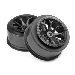 HPI 116521 8-Shot Sc Wheel (Black/2Pcs)