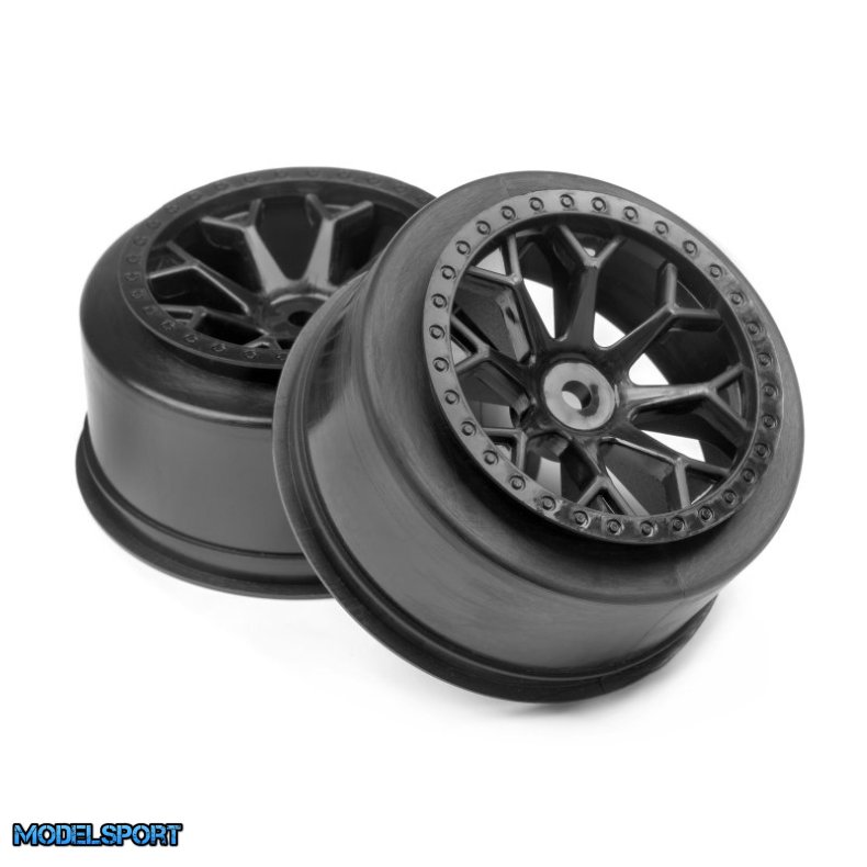 HPI 116521 8-Shot Sc Wheel (Black/2Pcs)