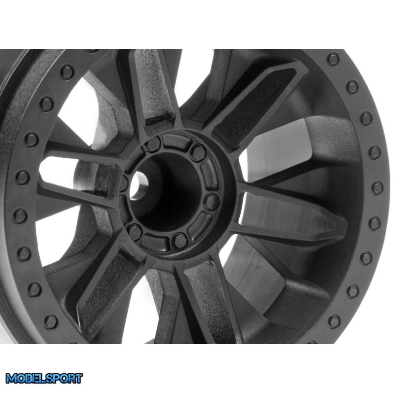 HPI 116528 6-Shot St Wheel (Black/2Pcs)