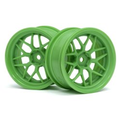 HPI 116531 Tech 7 Wheel Green 52X26X+6mm Offset (2Pcs)