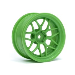 HPI 116531 Tech 7 Wheel Green 52X26X+6mm Offset (2Pcs)