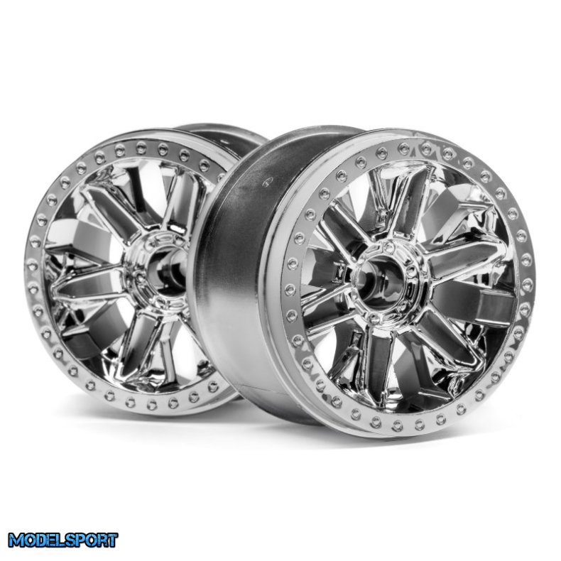 HPI 116736 6-Shot St Wheel (Chrome/2Pcs)