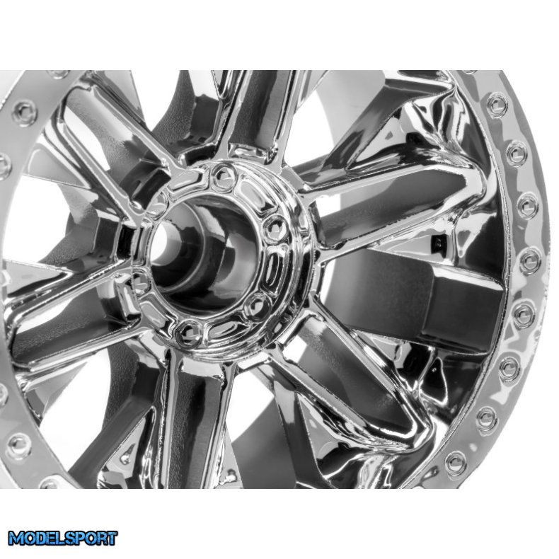 HPI 116736 6-Shot St Wheel (Chrome/2Pcs)