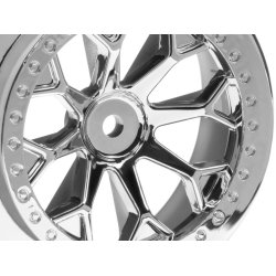 HPI 116739 8-Shot Sc Wheel (Chrome/2Pcs)